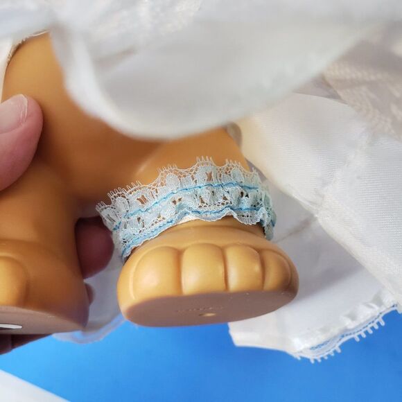 Ugly Cute Vintage  Russ Berrie Pink Hair Troll Bride Doll 8" with Garter Belt - Picture 7 of 11